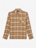 Dickies Forest Chequered Pattern Camel Shirt