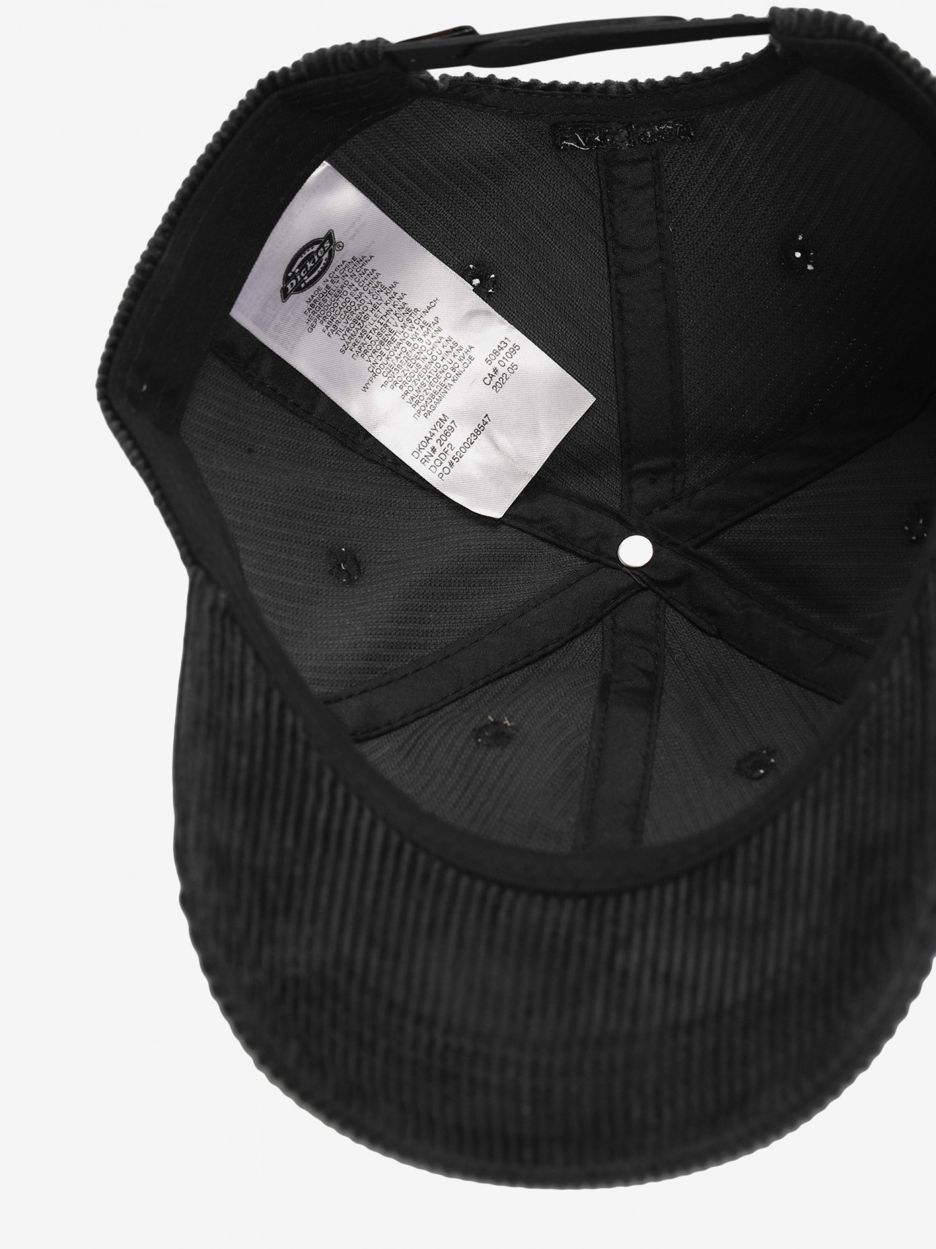 Gorra Dickies Hardwick Cord Pana Negra