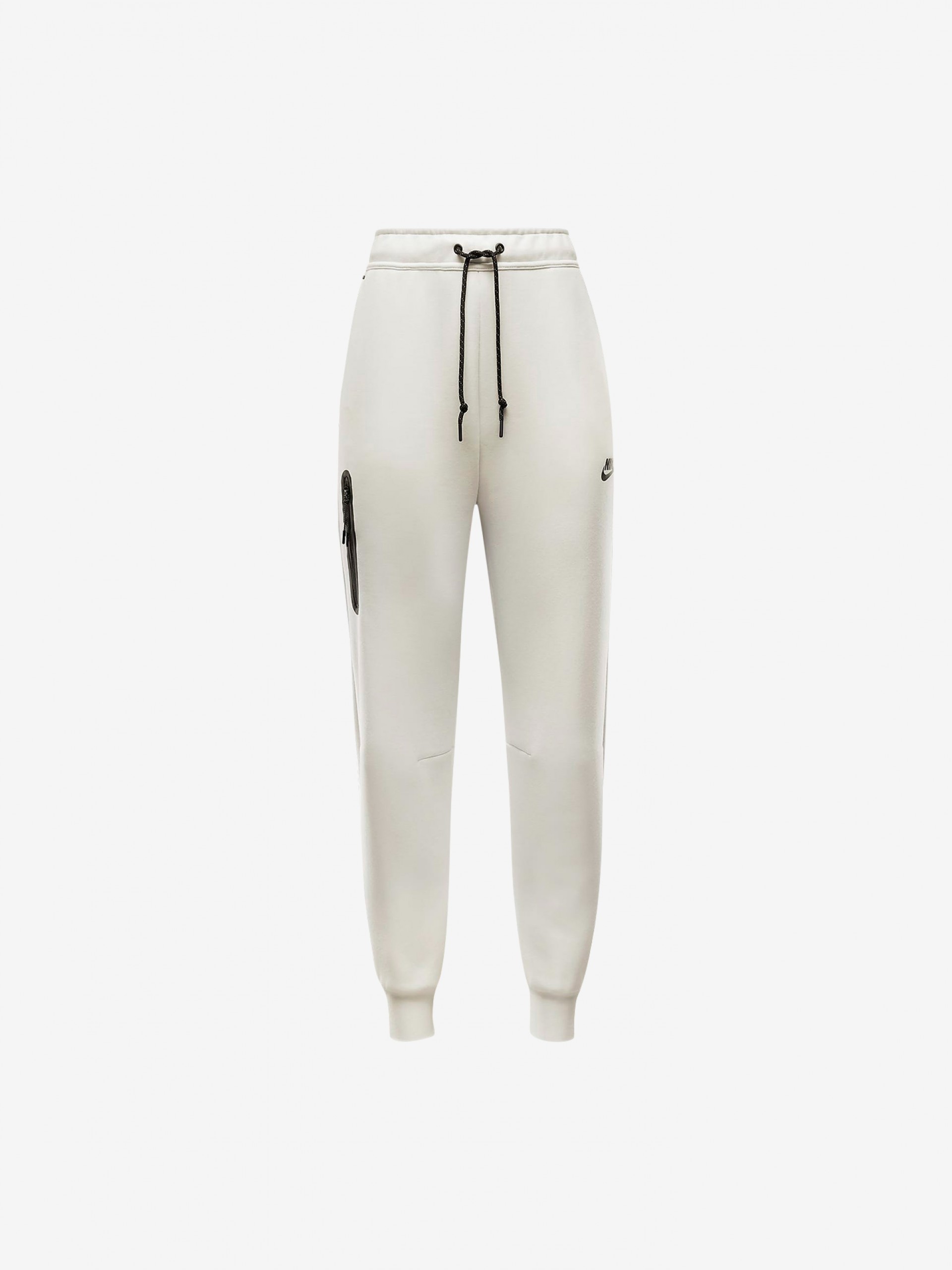 Nike Sportswear Tech Fleece Mid-Rise White Trousers For Women