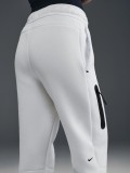 Calas Nike Sportswear Tech Fleece Mid-Rise Brancas Para Mulher