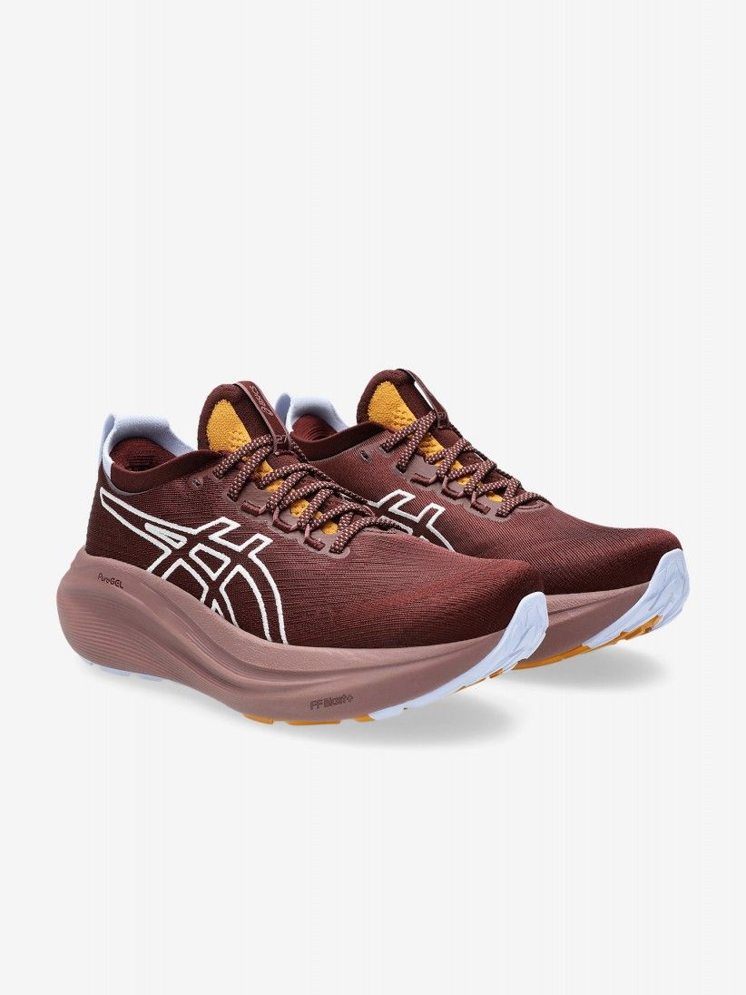 Sapatilhas de Running Asics GEL-Nimbus 27 TR Castanhas