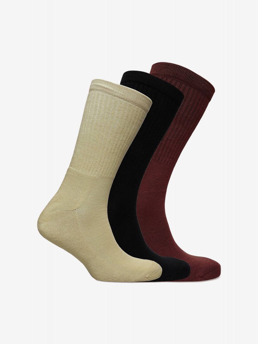 Meias Dickies Valley Grove Bordeaux/Pretas/Caqui
