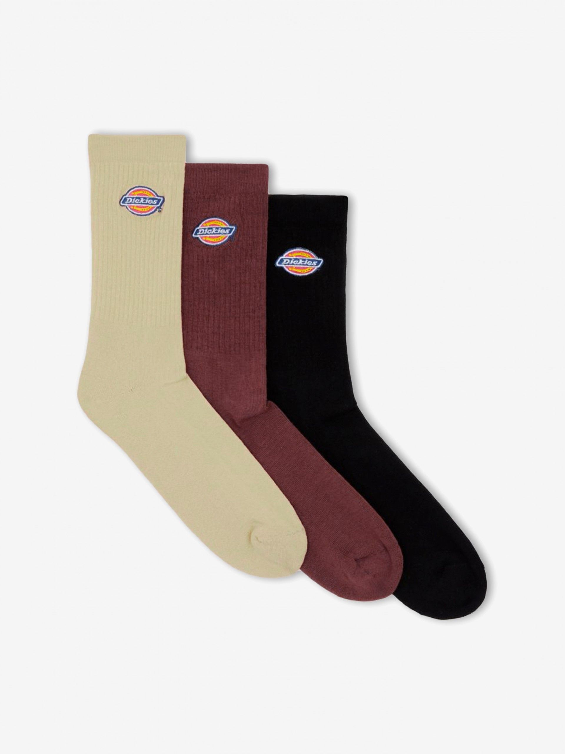 Calcetines Dickies Valley Grove Burdeos/Negros/Caqui