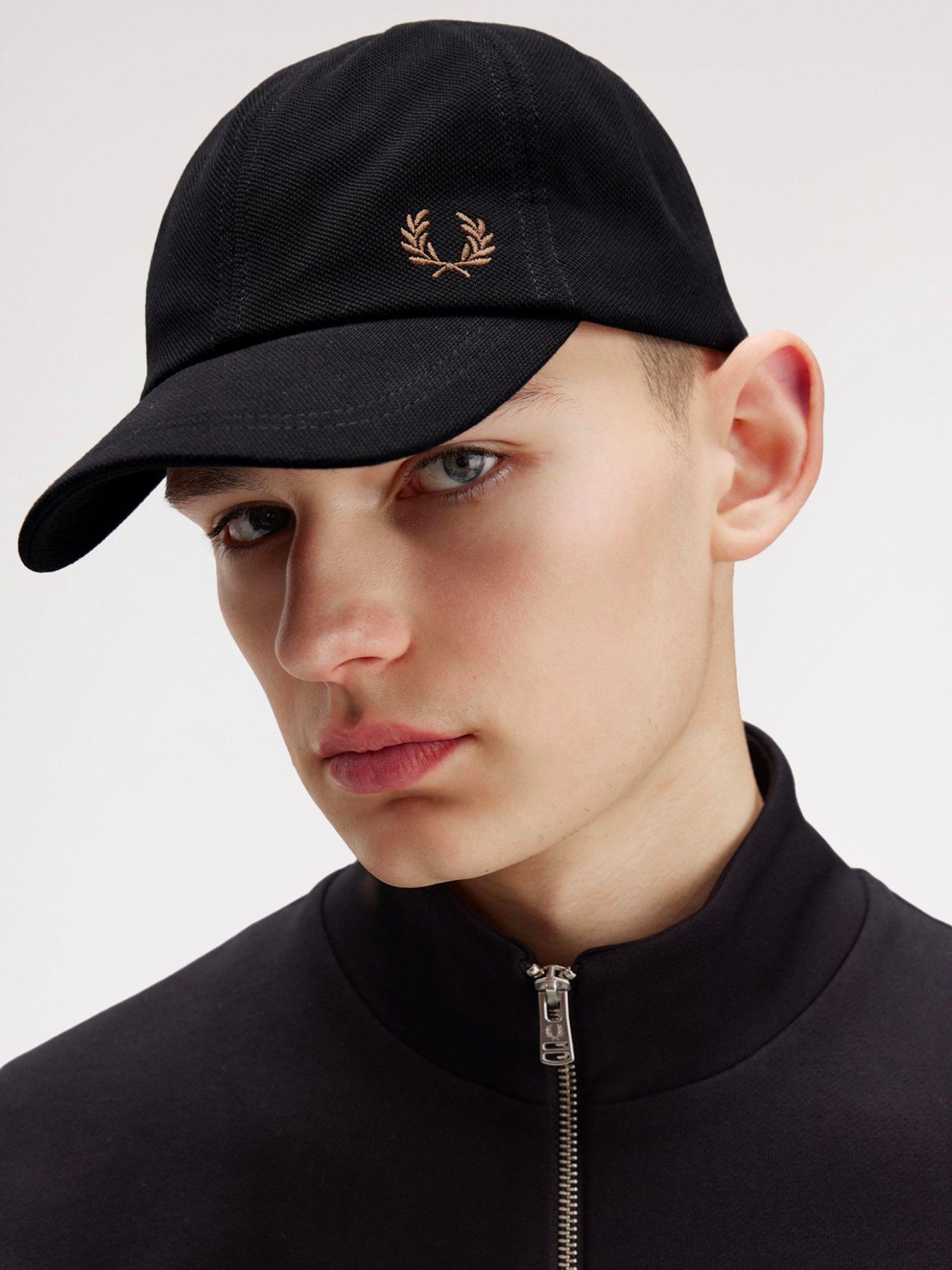 Gorra Fred Perry Classic Piqué Negra