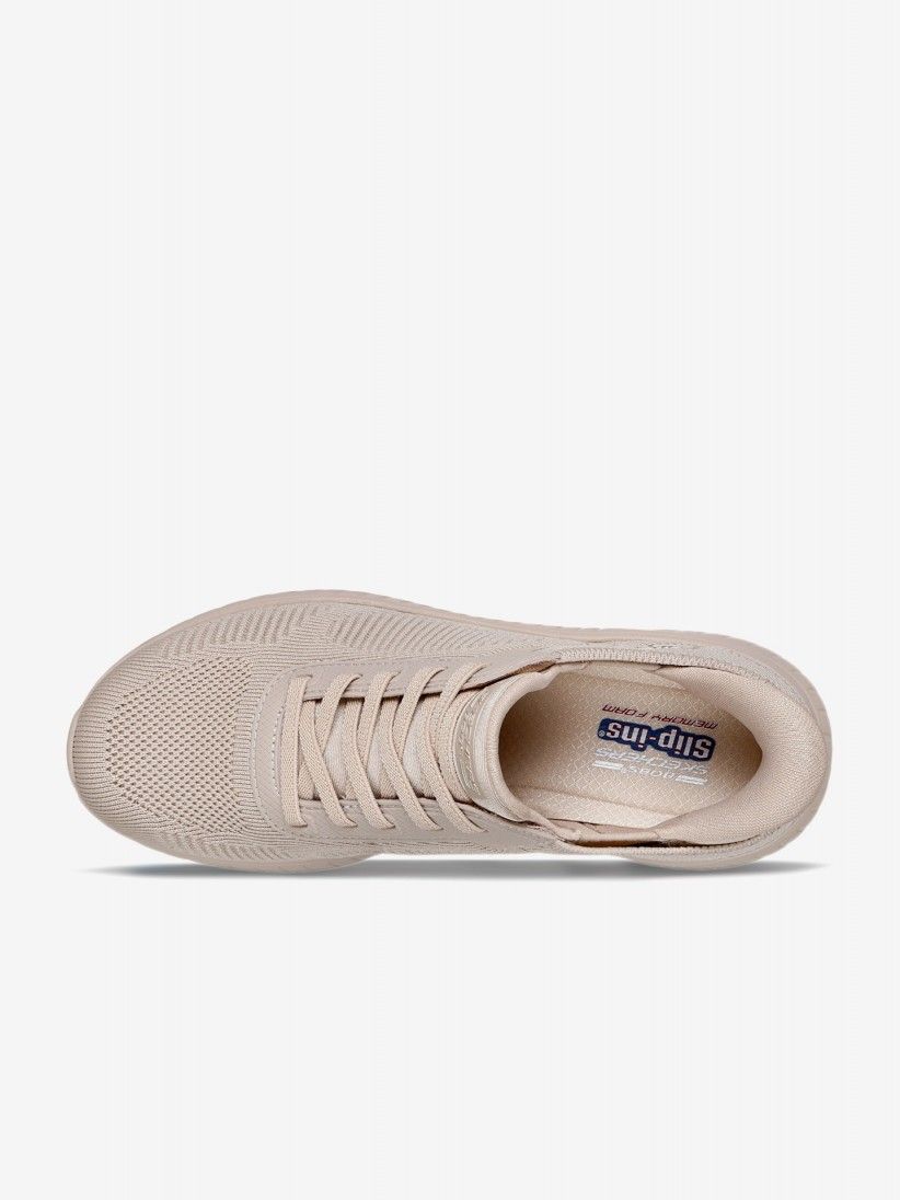 Sapatilhas Skechers Slip-ins Bobs Sport Squad Chaos Bege