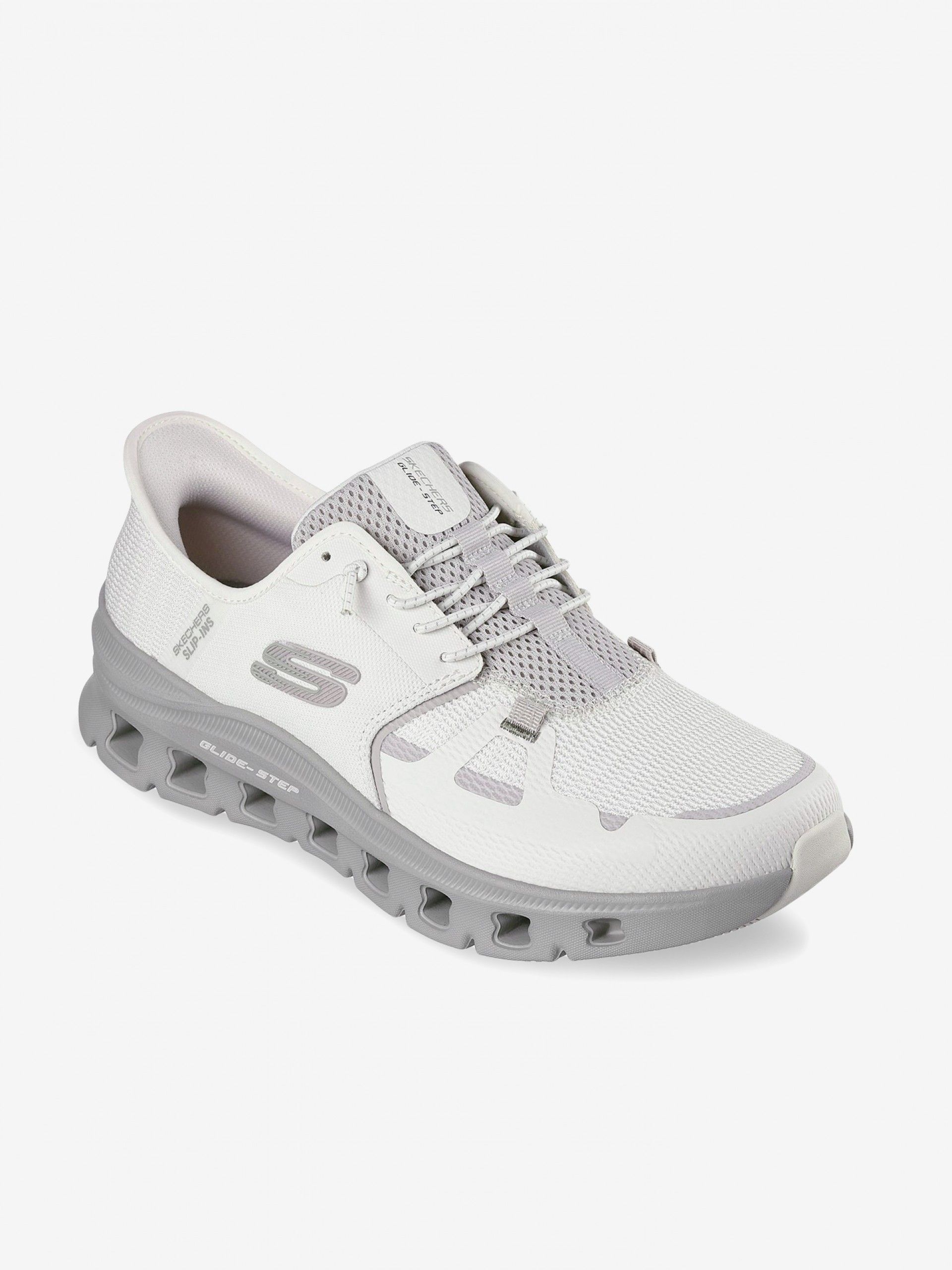 Sapatilhas Skechers Slip-ins Glide-Step Pro Bege e Cinzentas