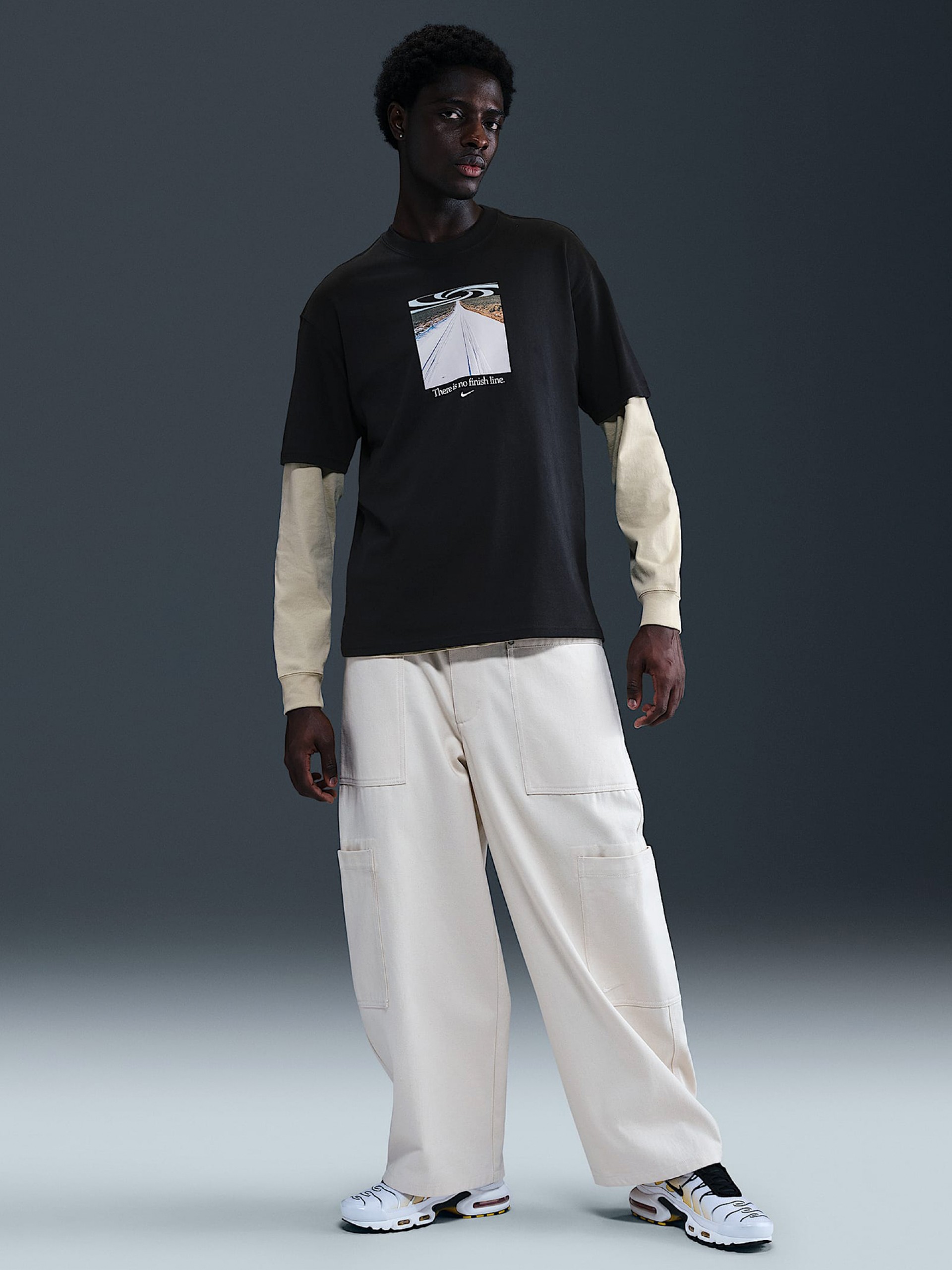 T-shirt Nike Sportswear Max90 Preta Para Homem