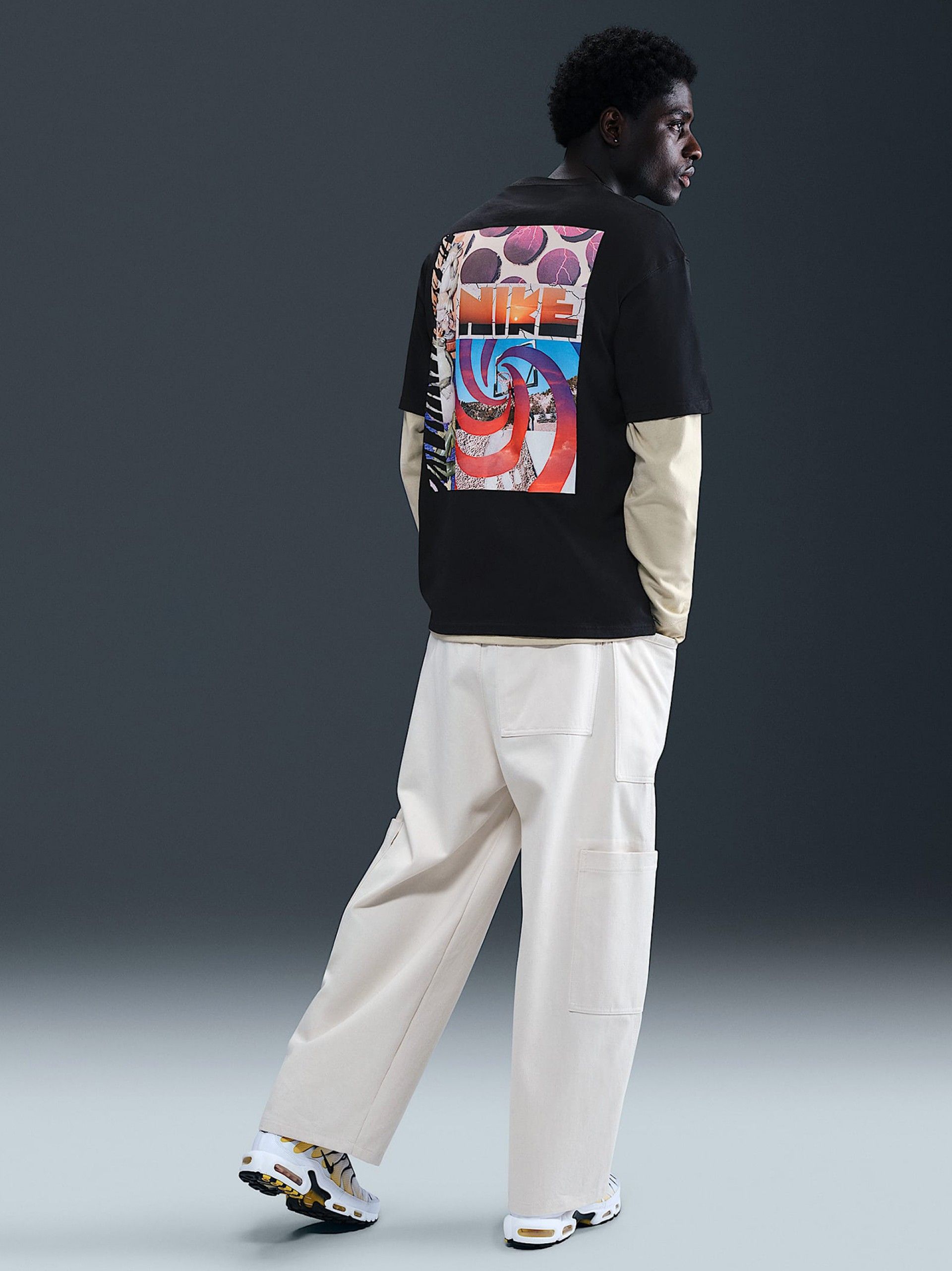 T-shirt Nike Sportswear Max90 Preta Para Homem