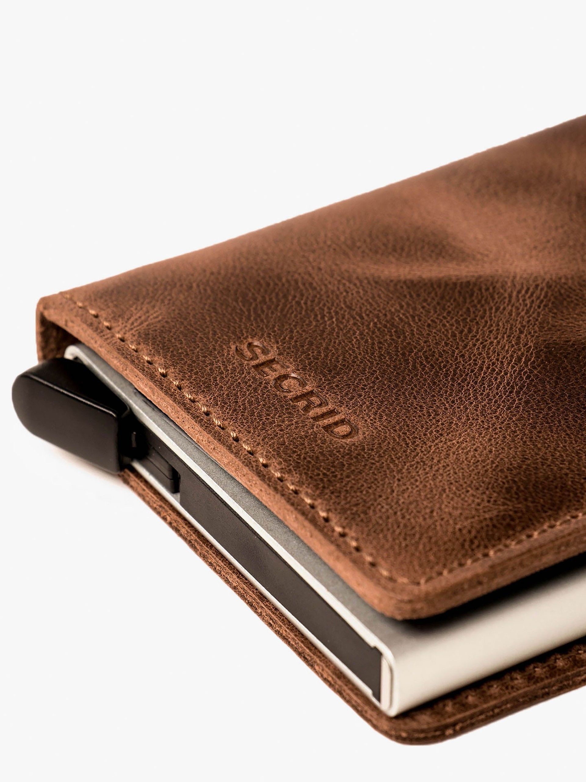 Cartera Secrid Slim Marrón y Gris