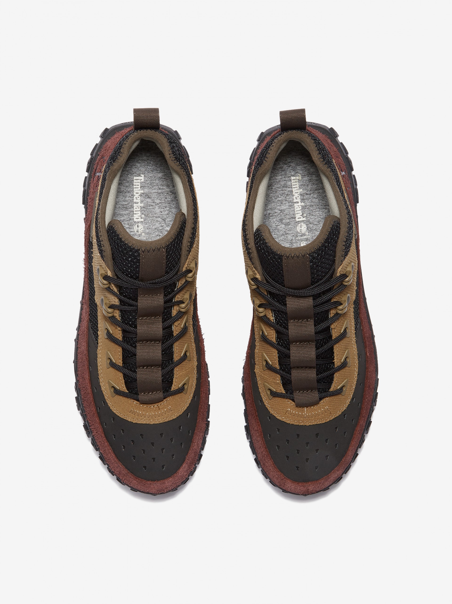 Timberland GreenStride Motion 6 Mid Black and Burgundy Sneakers