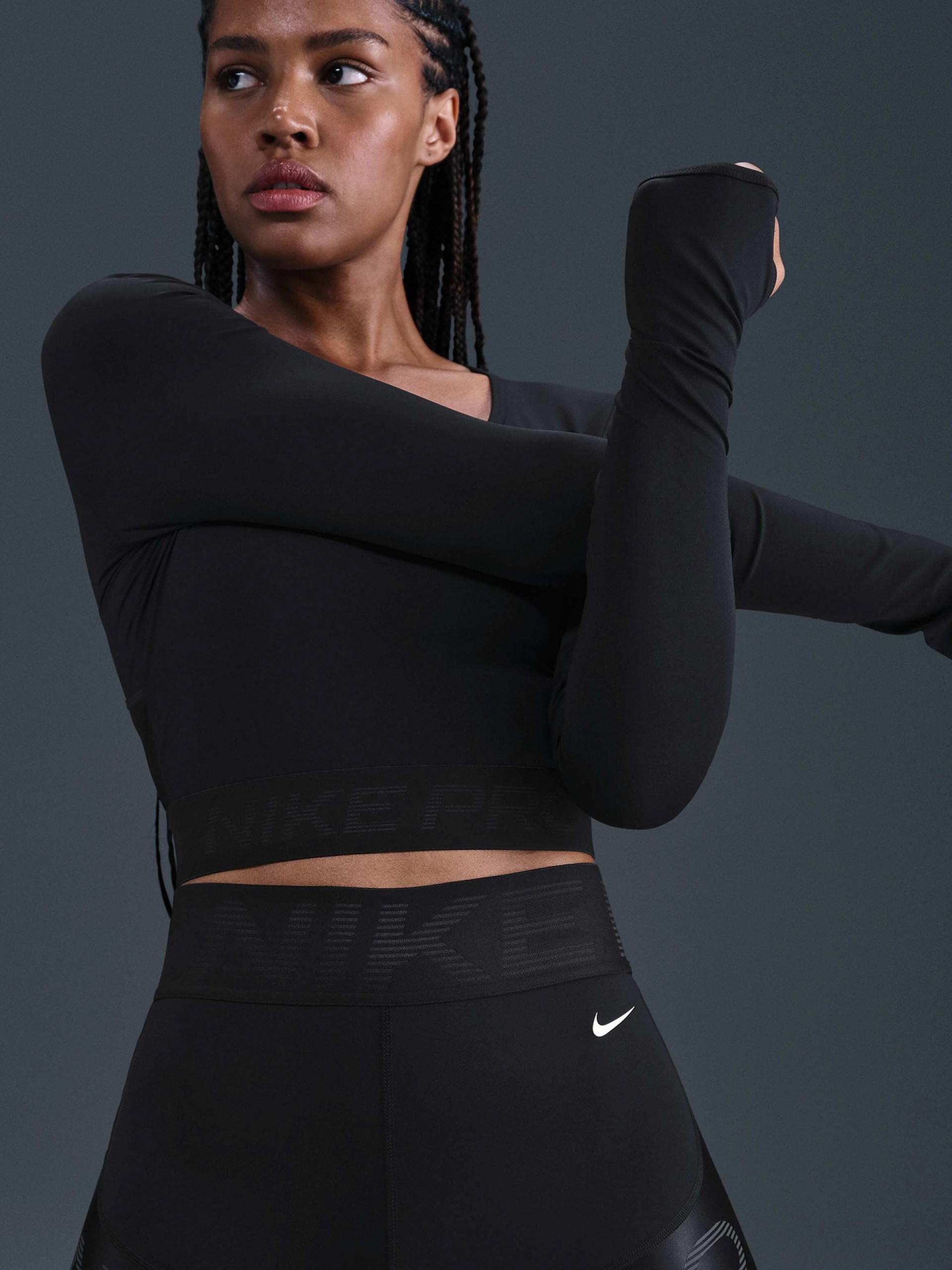 Pantalones Cortos de Ciclismo Nike Pro Sculpt Dri-FIT High Rise 13cm Negros Para Mujer