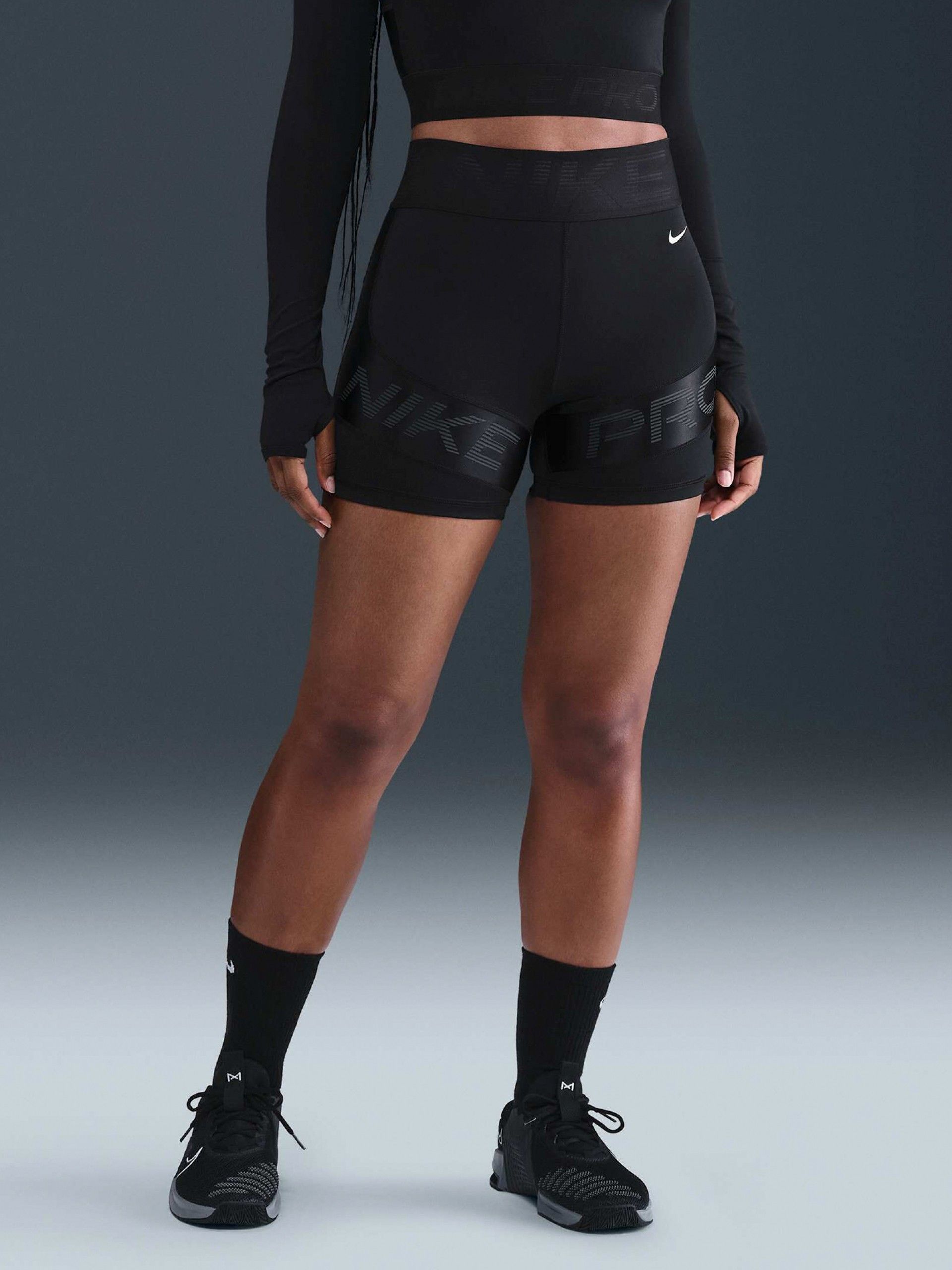 Nike Pro Sculpt Dri-FIT High Rise 13cm Black Biker Shorts For Women