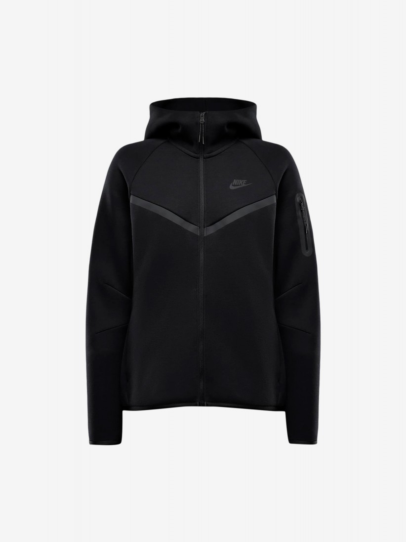 Chaqueta con Capucha Nike Sportswear Tech Fleece Windrunner Negra Para Mujer