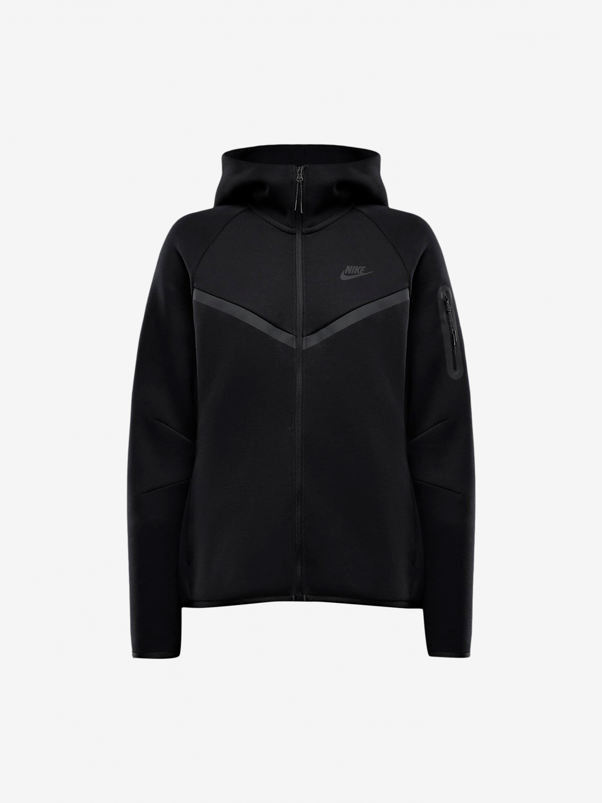 Nike Sportswear Tech Fleece Windrunner Black Hooded Jacket For Women
