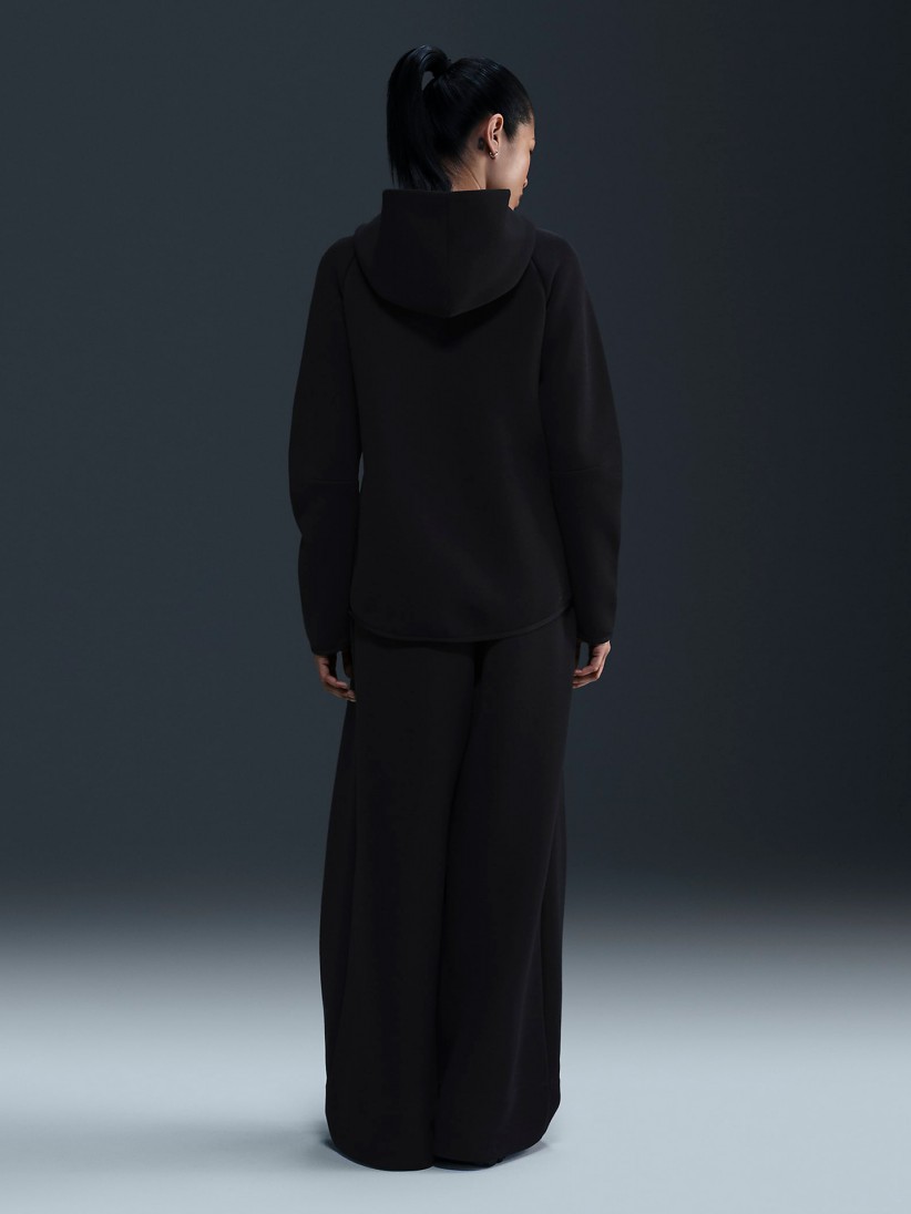 Chaqueta con Capucha Nike Sportswear Tech Fleece Windrunner Negra Para Mujer