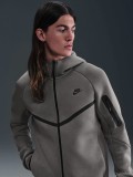 Nike Tech Fleece Windrunner Grey and Black Hooded Jacket For Men