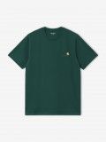 Camiseta Carhartt WIP American Script Verde