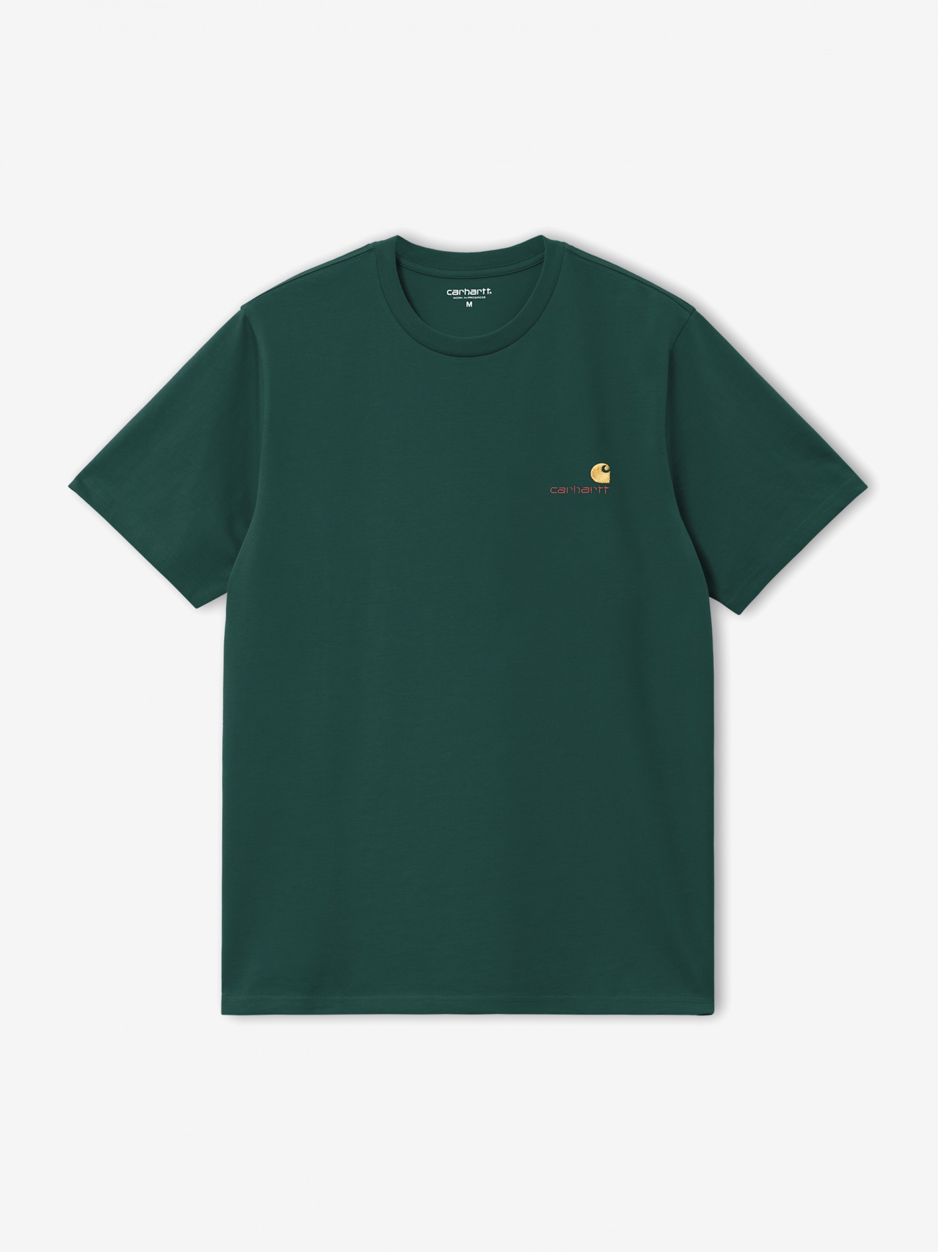 Camiseta Carhartt WIP American Script Verde