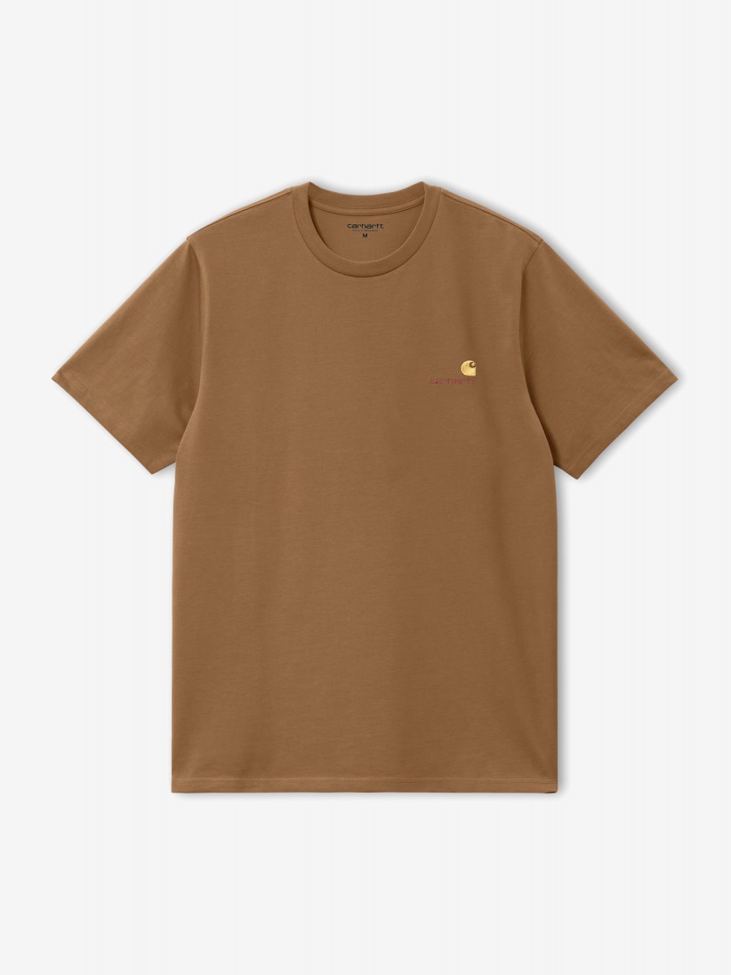 Carhartt WIP American Script Camel T-shirt