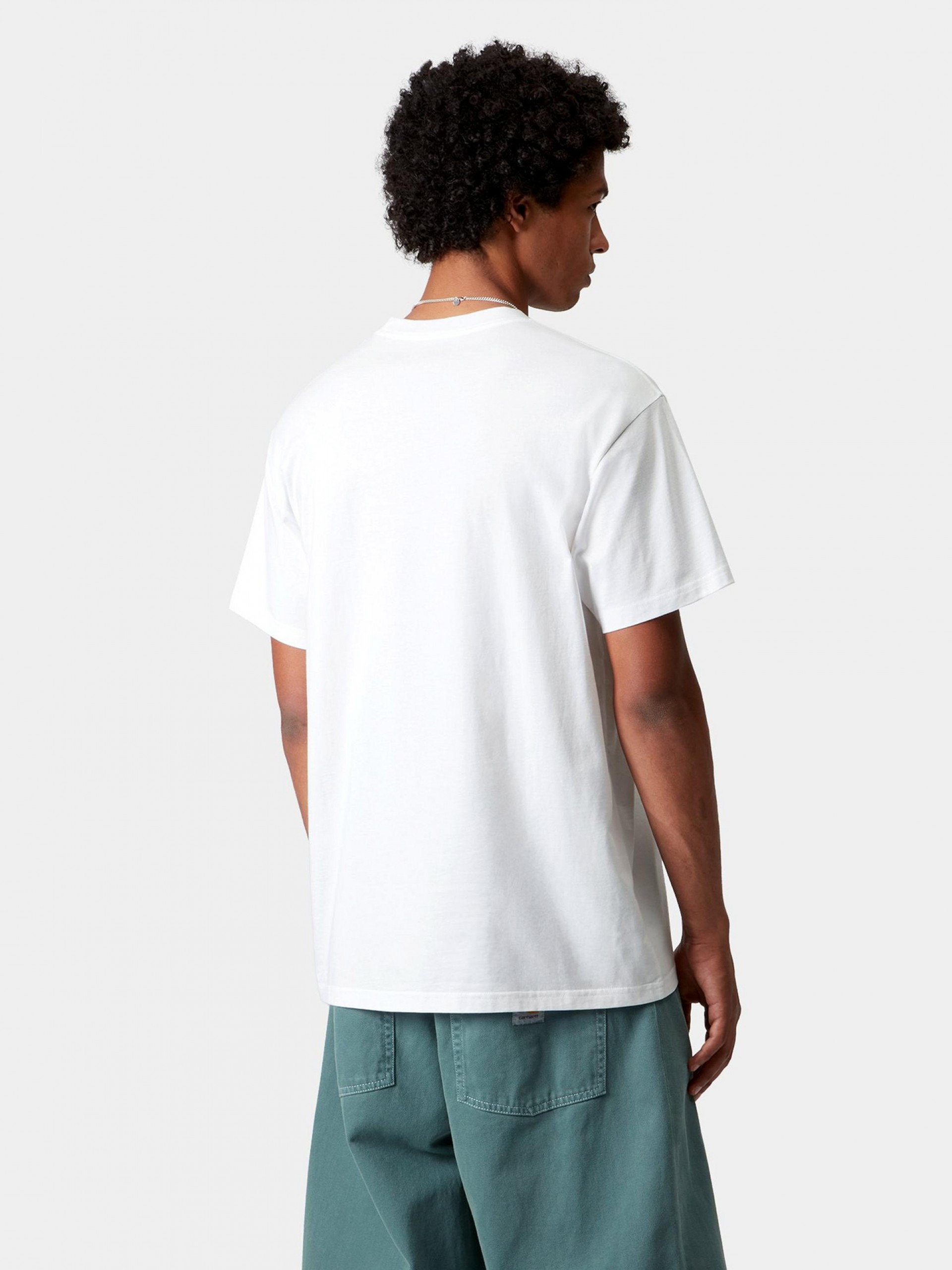 T-shirt Carhartt WIP Pocket Heart Branca