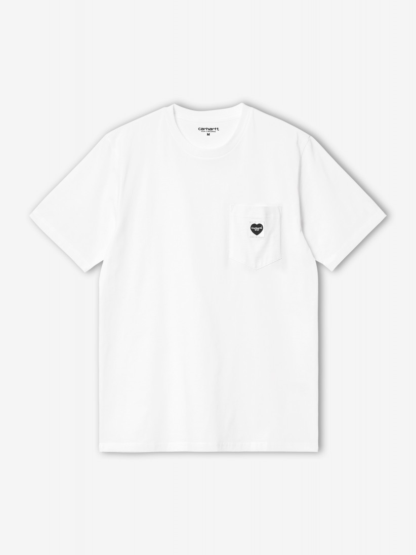 T-shirt Carhartt WIP Pocket Heart Branca