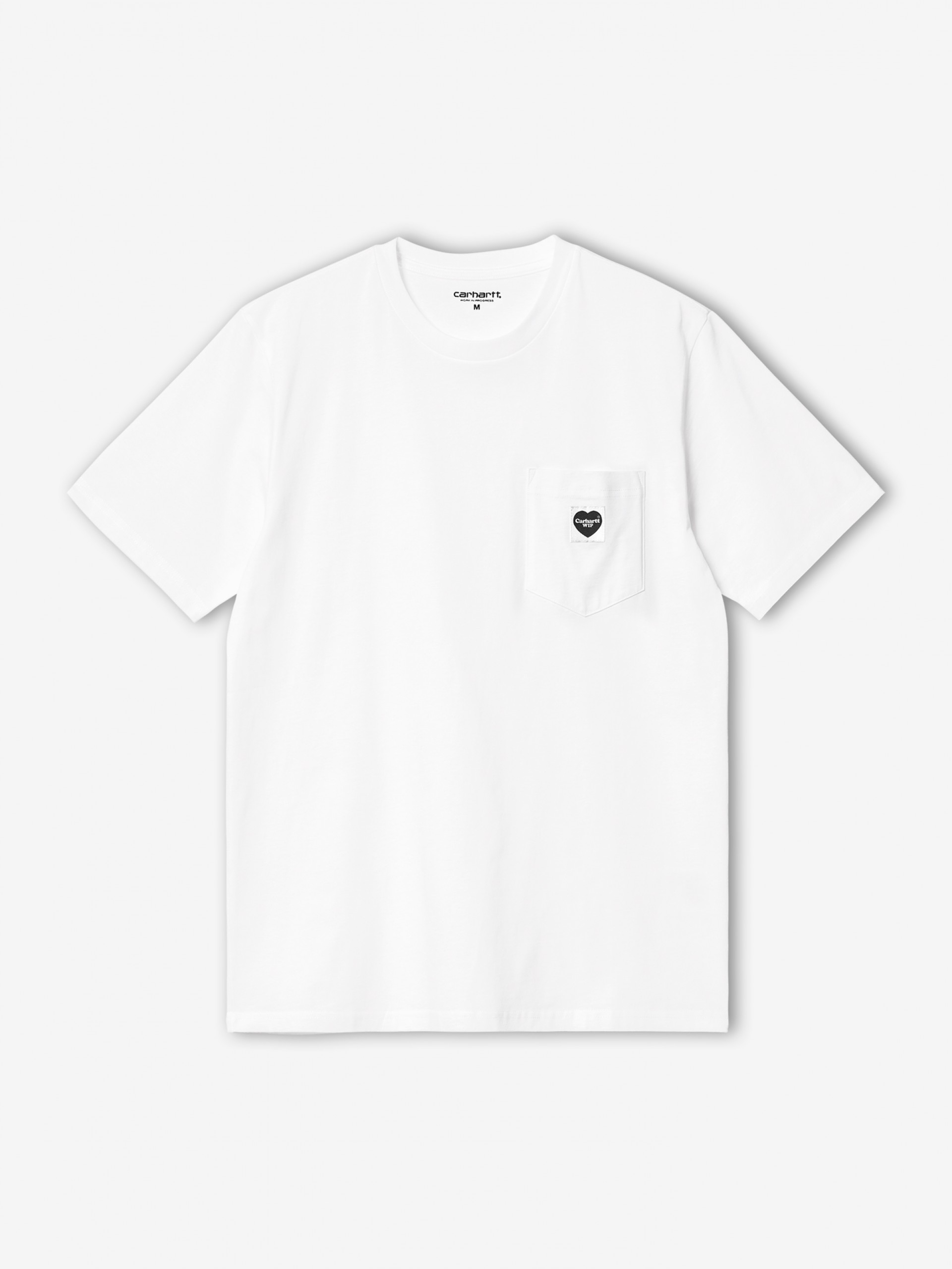 T-shirt Carhartt WIP Pocket Heart Branca