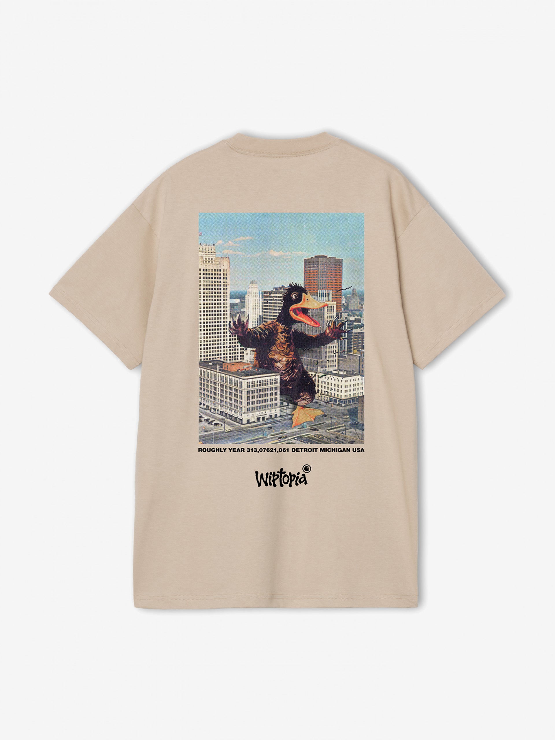 T-shirt Carhartt WIP Wiptopia Bege