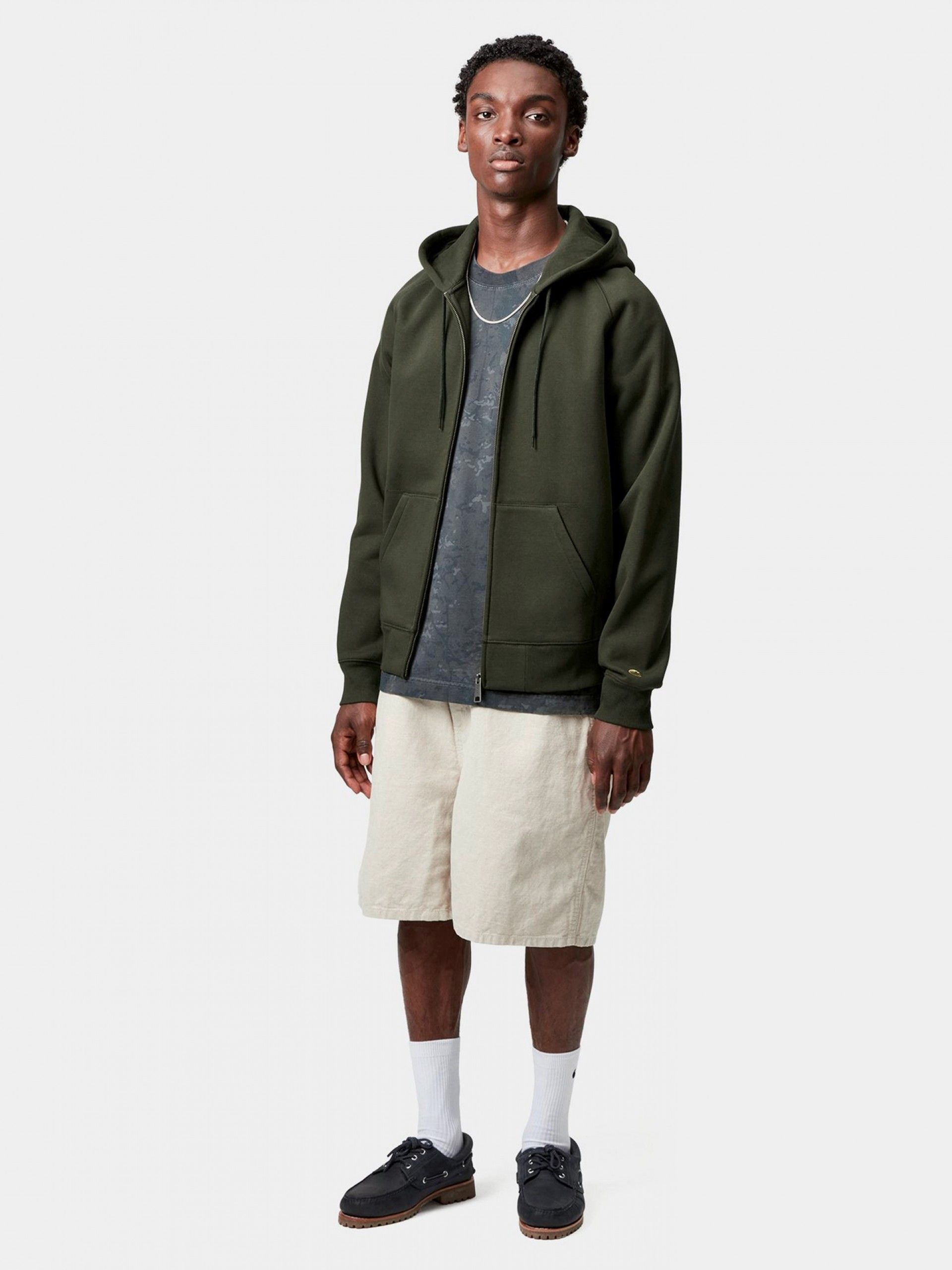 Casaco com Capuz Carhartt WIP Chase Verde