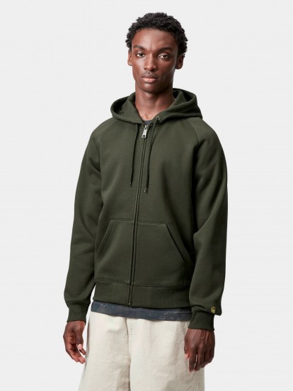 Carhartt WIP Chase Green Hooded Jacket