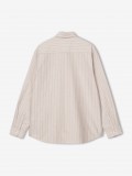 Carhartt WIP Cassel Striped Beige Shirt