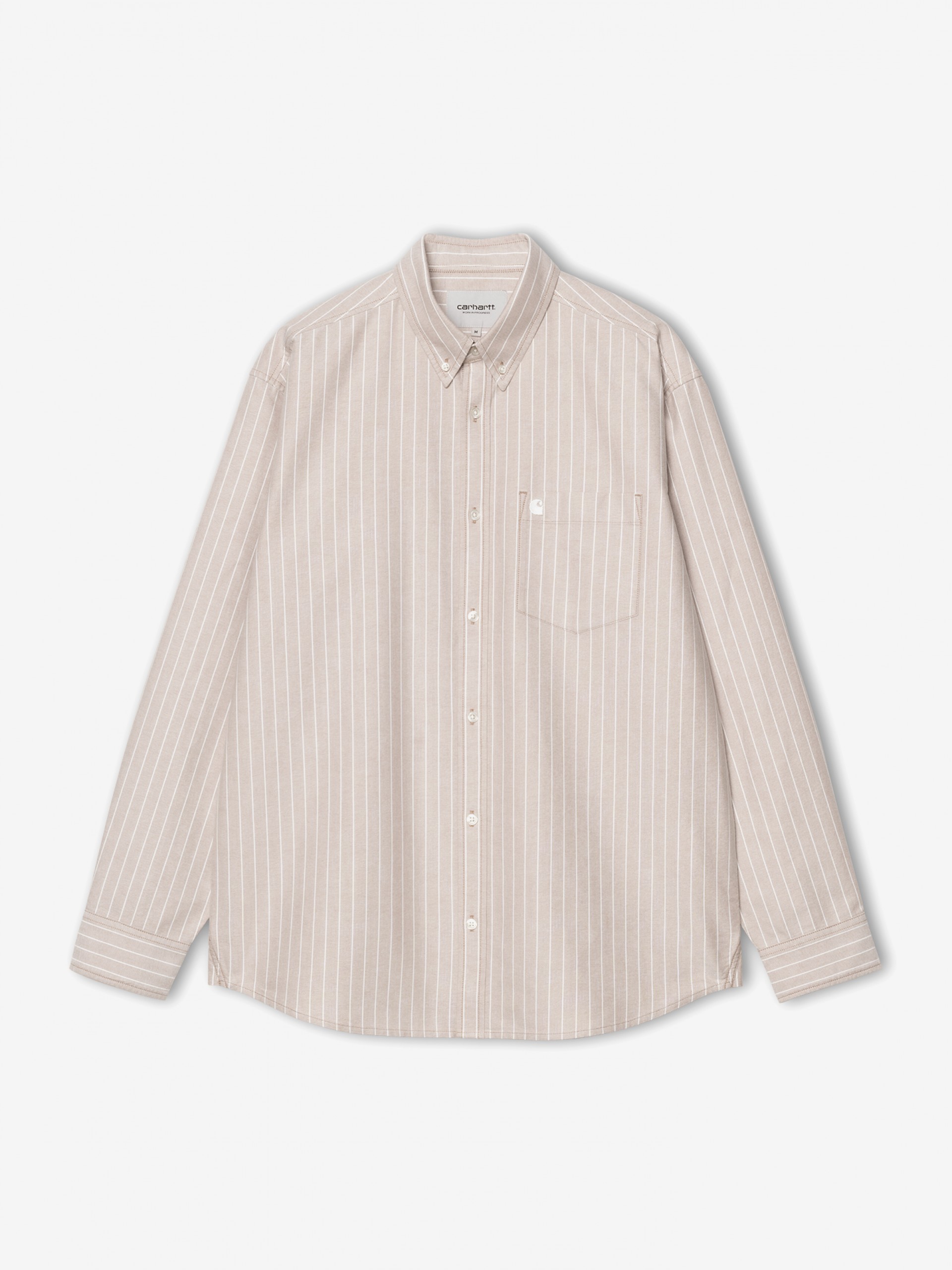 Camisa Carhartt WIP Cassel De Rayas Beige