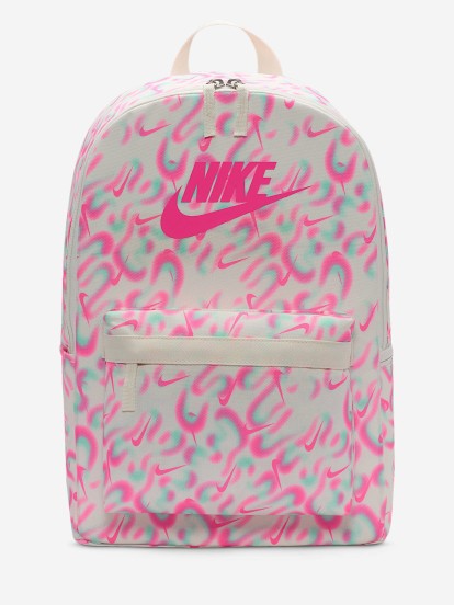 Mochila Nike Heritage 25L Rosa e Bege