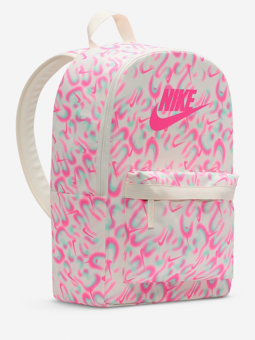Mochila Nike Heritage 25L Rosa y Beige