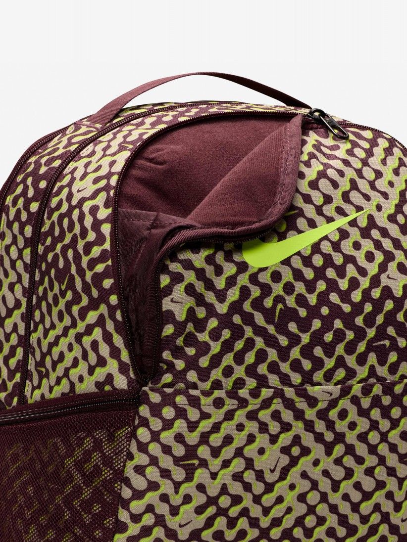 Mochila Nike Brasilia 9.5 24L Castanha e Verde