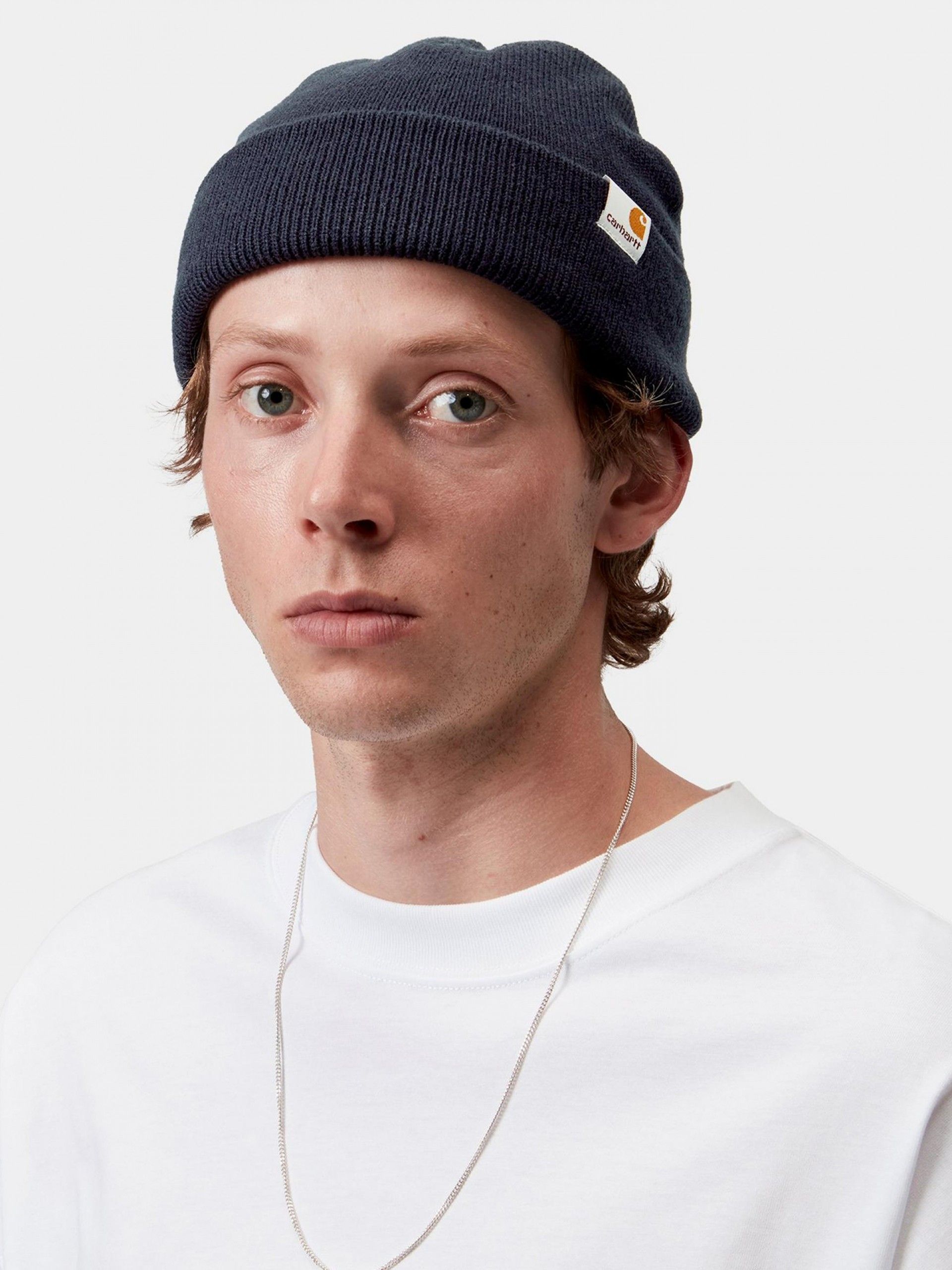 Carhartt WIP Stratus Low Blue Beanie