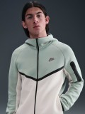 Nike Tech Fleece Windrunner Green and Beige Hooded Jacket For Men
