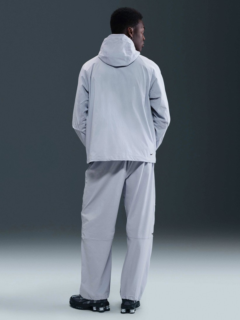 Nike Tech Woven Blue Hooded Windbreaker Jacket For Men