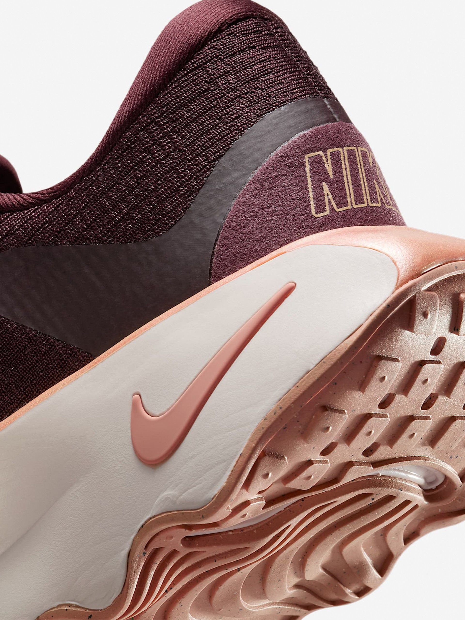 Zapatillas Nike Motiva Burdeos Para Mujer