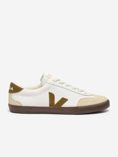 Sapatilhas VEJA Volley Brancas e Camel