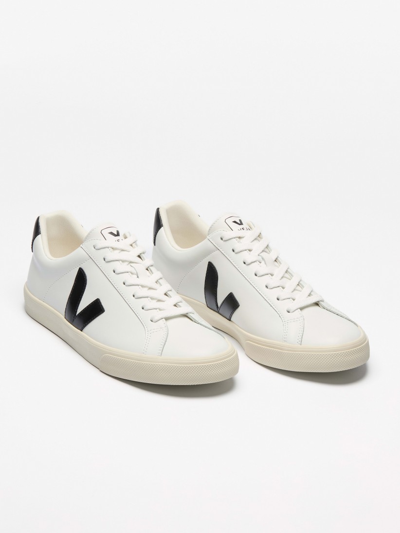 Sapatilhas VEJA Esplar Leather Brancas e Pretas