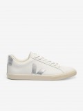 Sapatilhas VEJA Esplar Leather Brancas e Prateadas