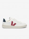 Zapatillas VEJA V-12 Leather Blancas y Rojas