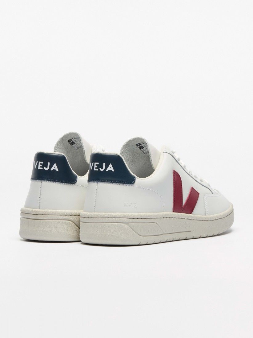 Zapatillas VEJA V-12 Leather Blancas y Rojas