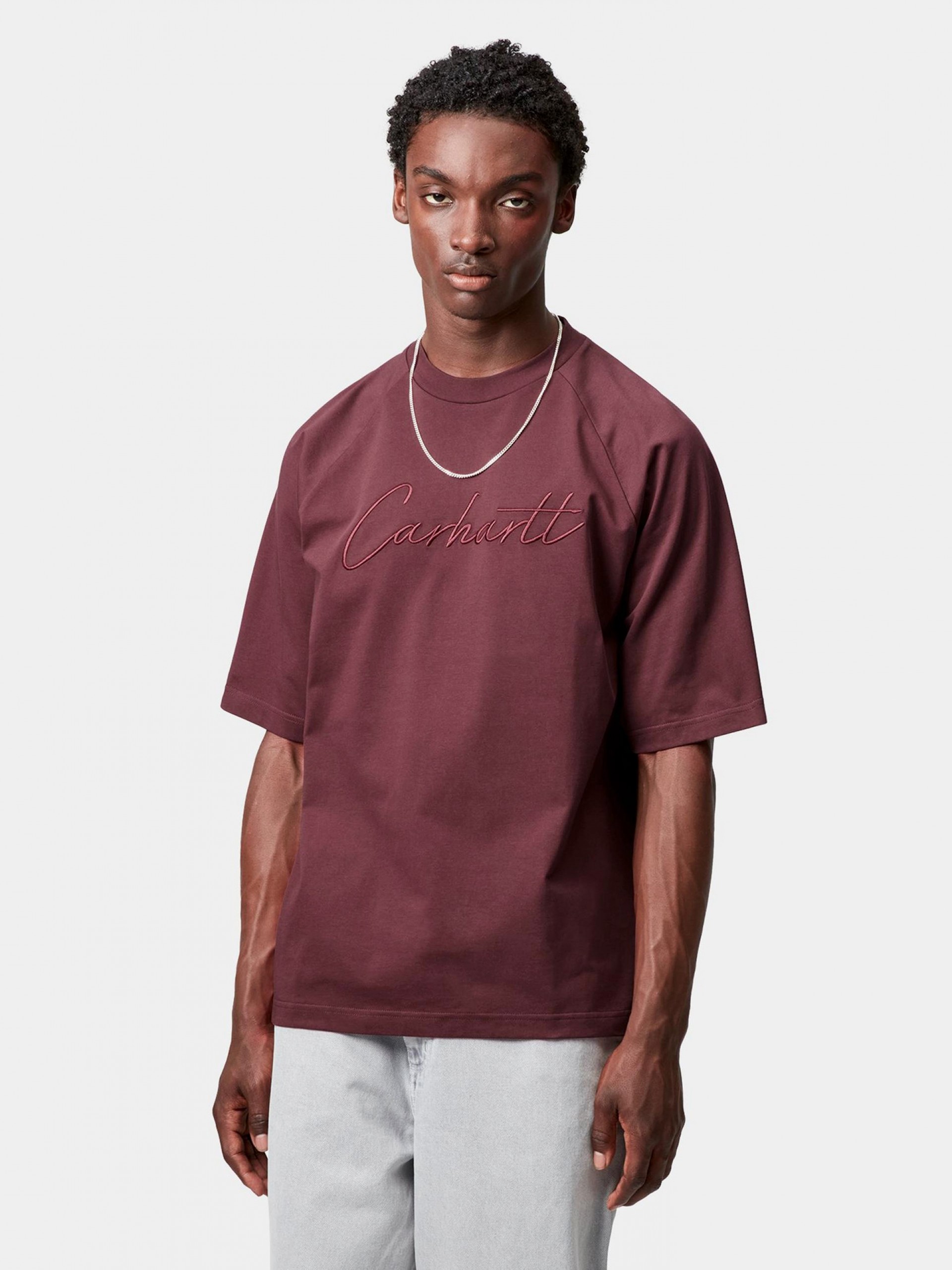 T-shirt Carhartt WIP Ray Bordeaux