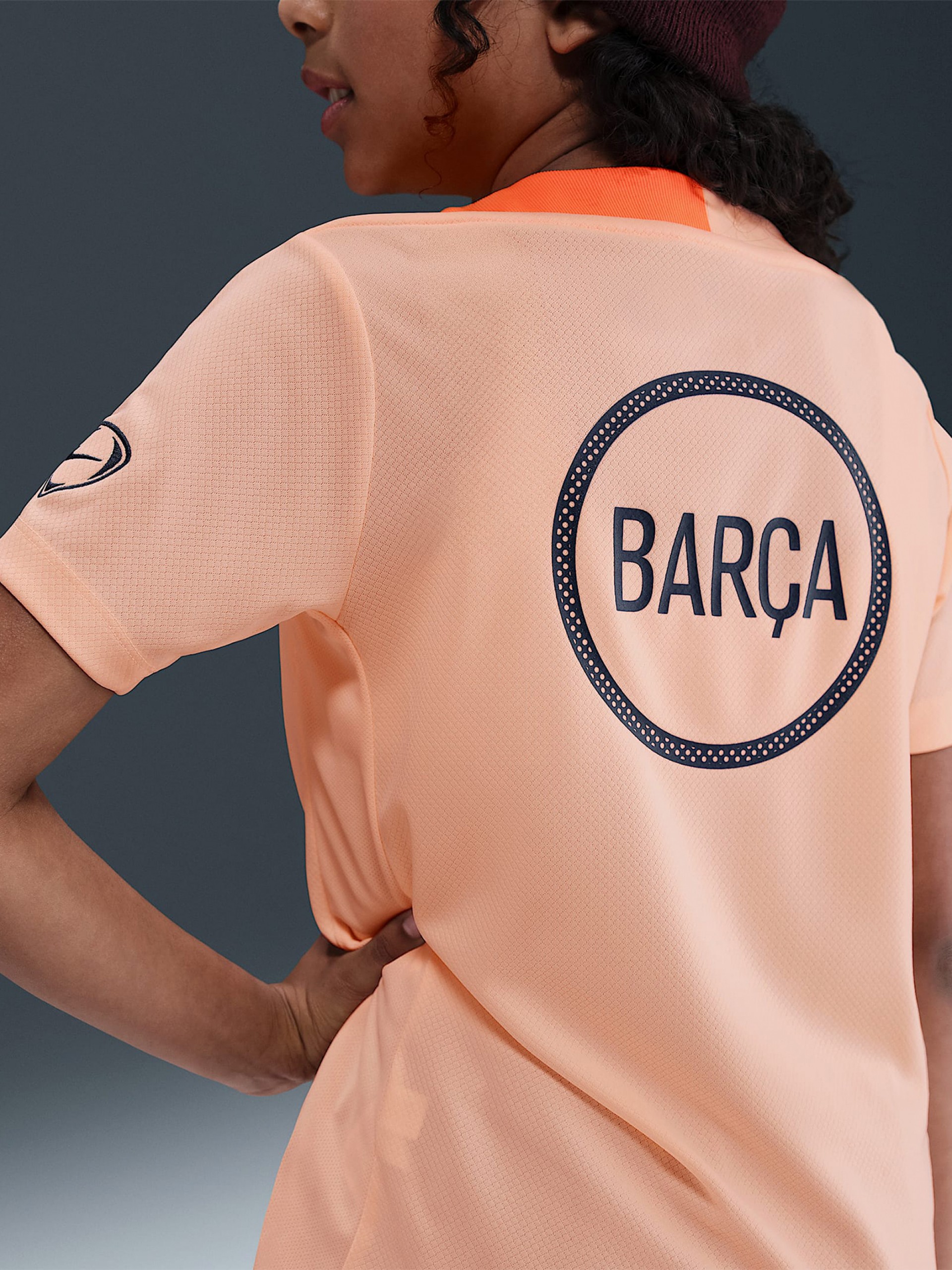 Camiseta Nike Strike F. C. Barcelona Dri-FIT Tercera Equipación Júnior 25/26