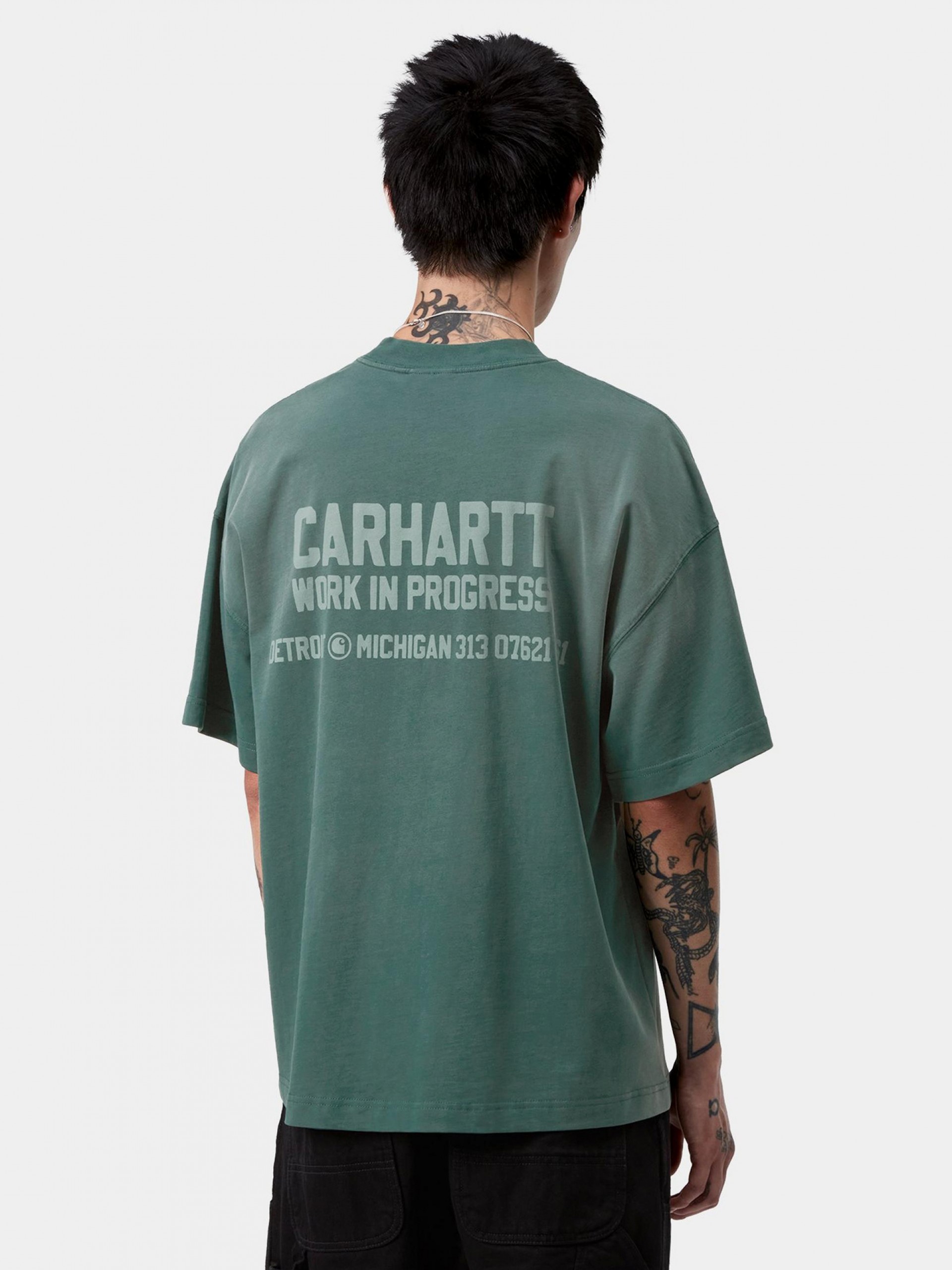 T-shirt Carhartt WIP Distance Verde