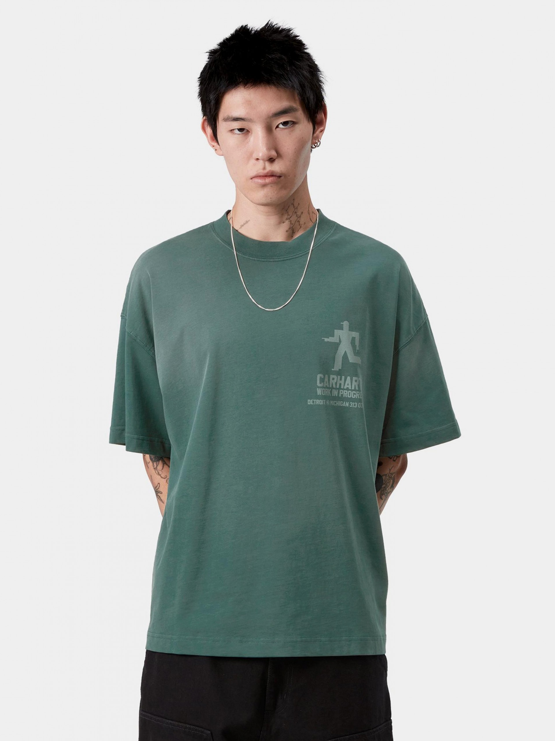 T-shirt Carhartt WIP Distance Verde