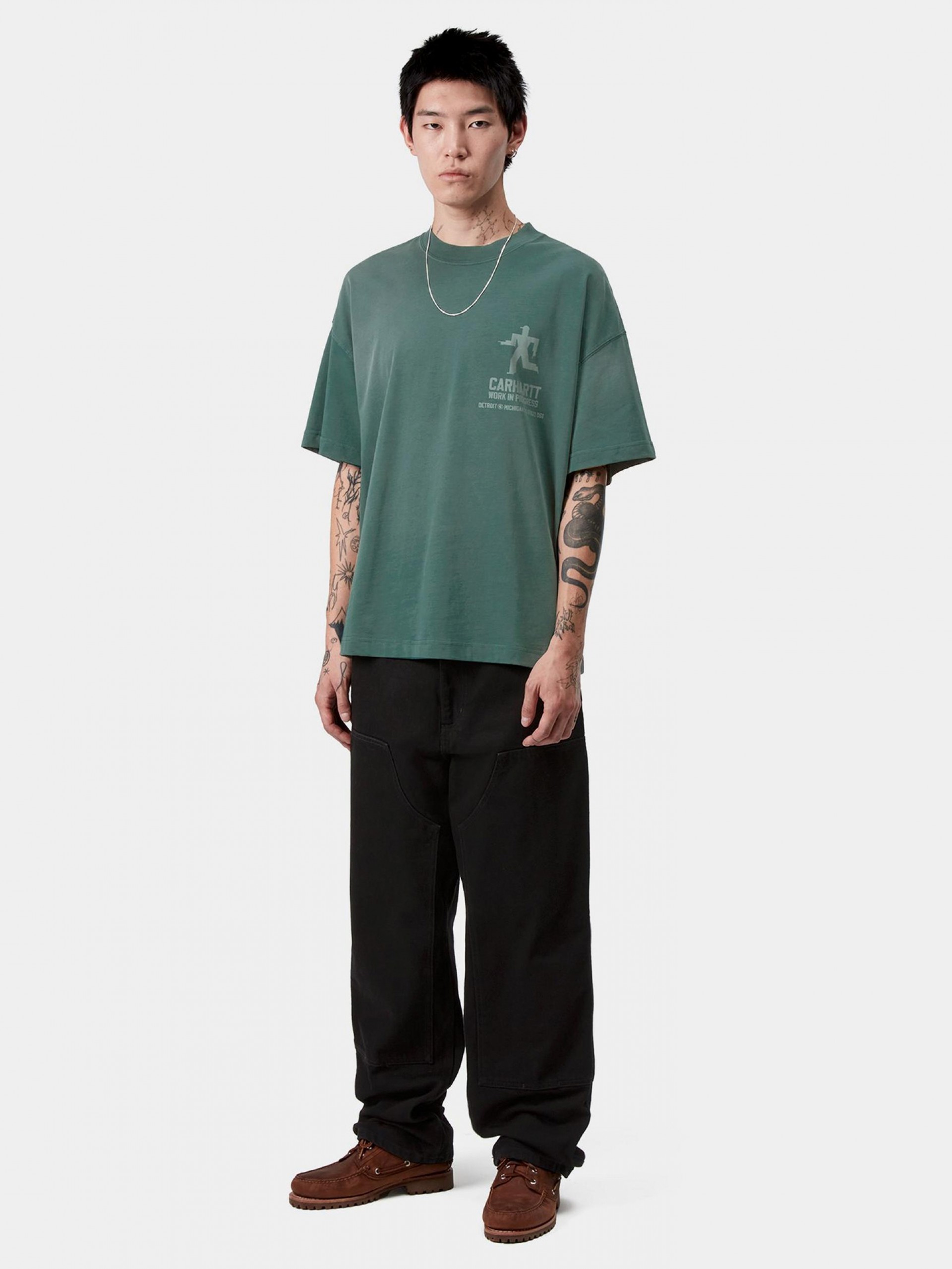 T-shirt Carhartt WIP Distance Verde