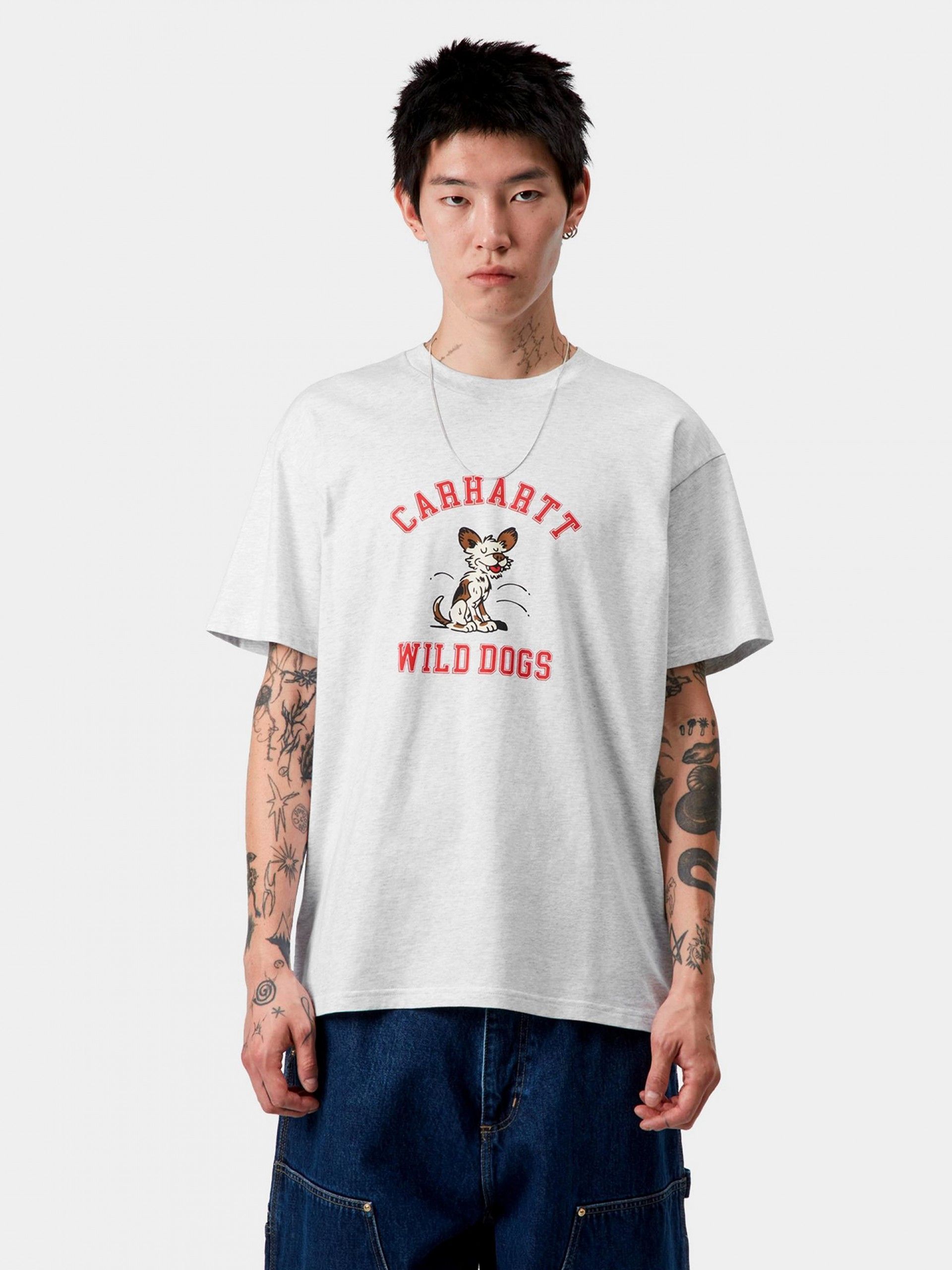 T-shirt Carhartt WIP Wild Dog Cinzenta