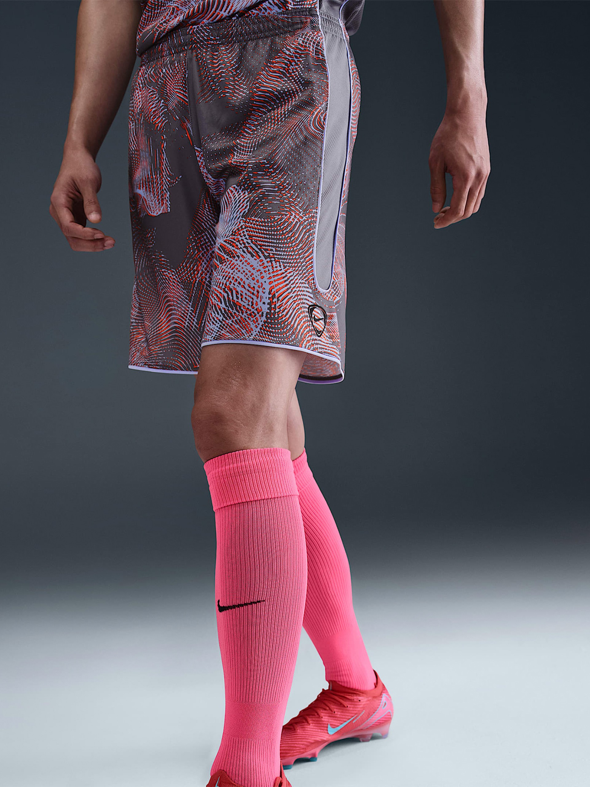 Nike Dri-FIT Academy+ 22cm Grey Football Shorts For Men